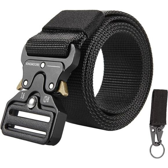Men's Tactical Belt Heavy Duty WebbingBelt Adjustable Military Style Nylon Belts - Picture 7 of 7